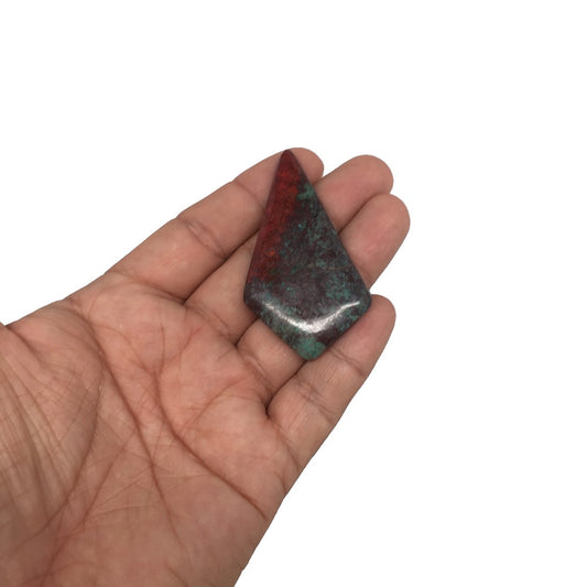 18.3g, 2.4"x 1.3" Sonora Sunset Chrysocolla Cuprite Cabochon from Mexico, SC90