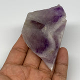 77.5g, 3.3"x1.9"x0.5", One face polished Banned Amethyst, One face semi polished