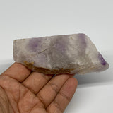 102.1g, 3.9"x1.6"x0.6", One face polished Banned Amethyst, One face semi polishe