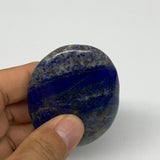 88.4g,2.5"x1.9"x0.7", Natural Lapis Lazuli Palm Stone from Afghanistan,B23151