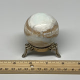 254.6g,2.2"(56mm) Caribbean Calcite Sphere Gemstone,Healing Crystal,B25180