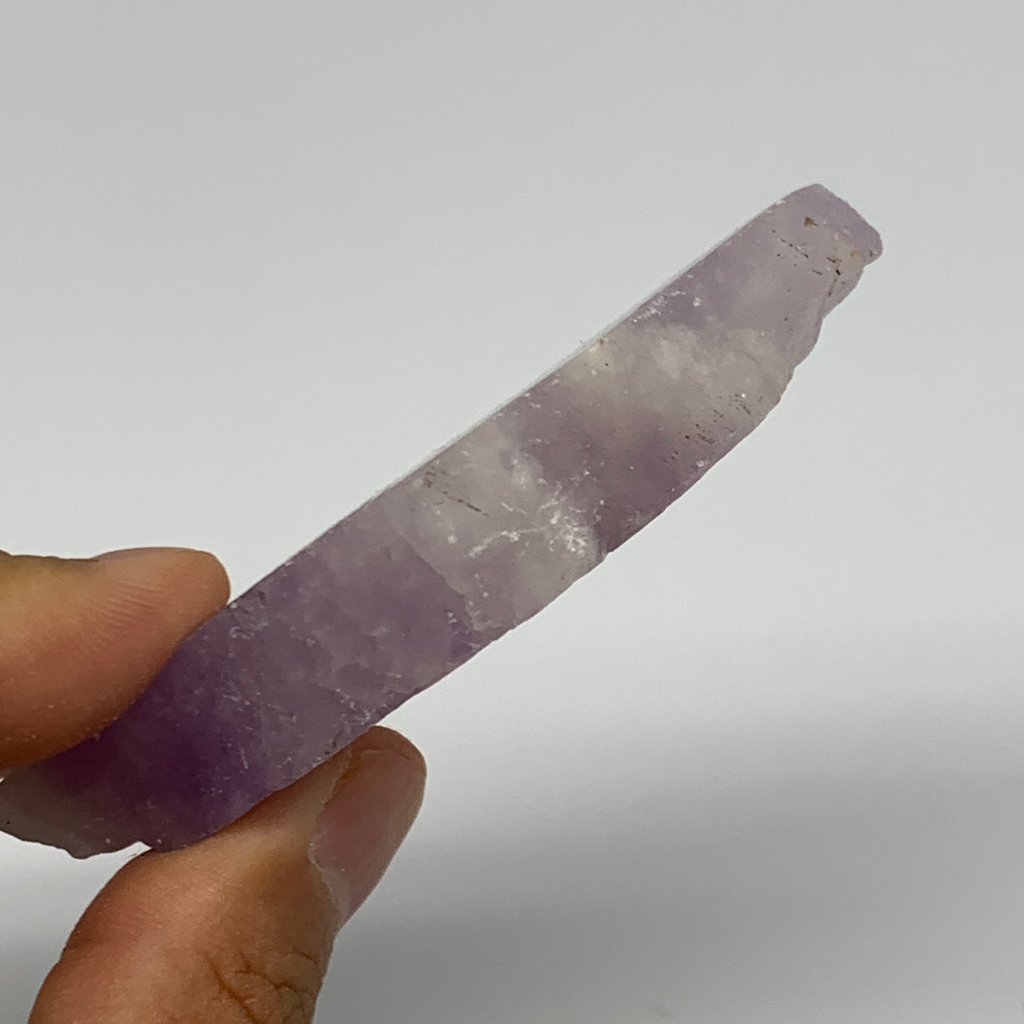 81.8g, 2"x2.5"x0.5", One face polished Banned Amethyst, One face semi polished,