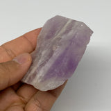 81.8g, 2"x2.5"x0.5", One face polished Banned Amethyst, One face semi polished,