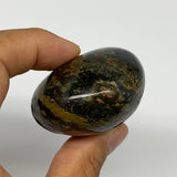112g, 2.2"x1.9"x1.2" Ocean Jasper Palm-Stone Orbicular Jasper Reiki Energy,B1519