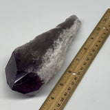 525g,7.2"x2.6"x1.8",Amethyst Point Polished Rough lower part from Brazil,B19103
