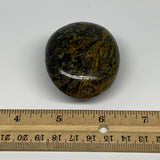 112g, 2.2"x1.9"x1.2" Ocean Jasper Palm-Stone Orbicular Jasper Reiki Energy,B1519