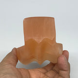 400g, 4.2"x3"x1.8"" Orange Selenite (Satin Spar) Angel Crystal @Morocco,B9402