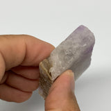 51.1g, 1.8"x1.6"x0.5", One face polished Banned Amethyst, One face semi polished