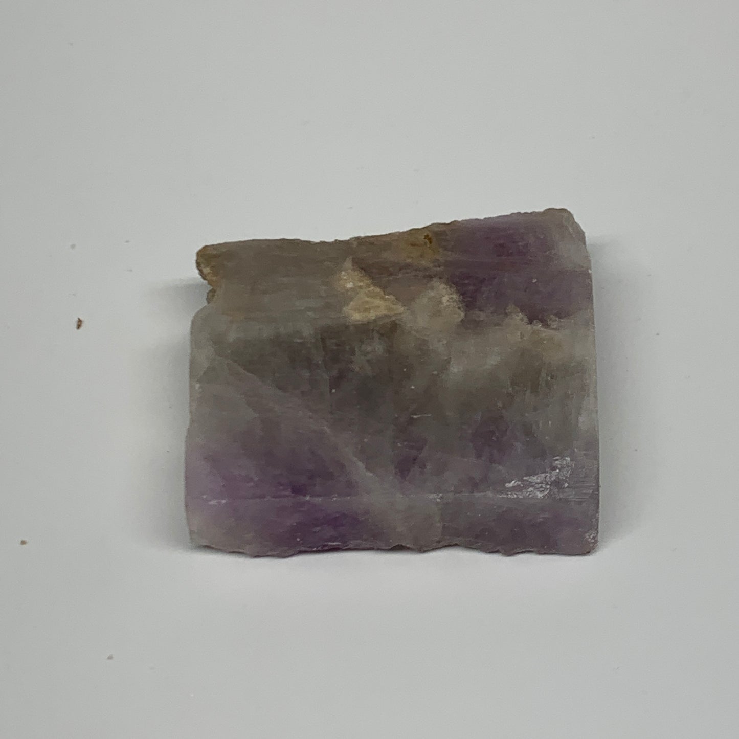 51.1g, 1.8"x1.6"x0.5", One face polished Banned Amethyst, One face semi polished