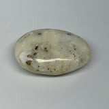 77.2g, 2.2"x1.5"x0.9", Natural Yellow Calcite Palm-Stone Crystal Polished Reiki,