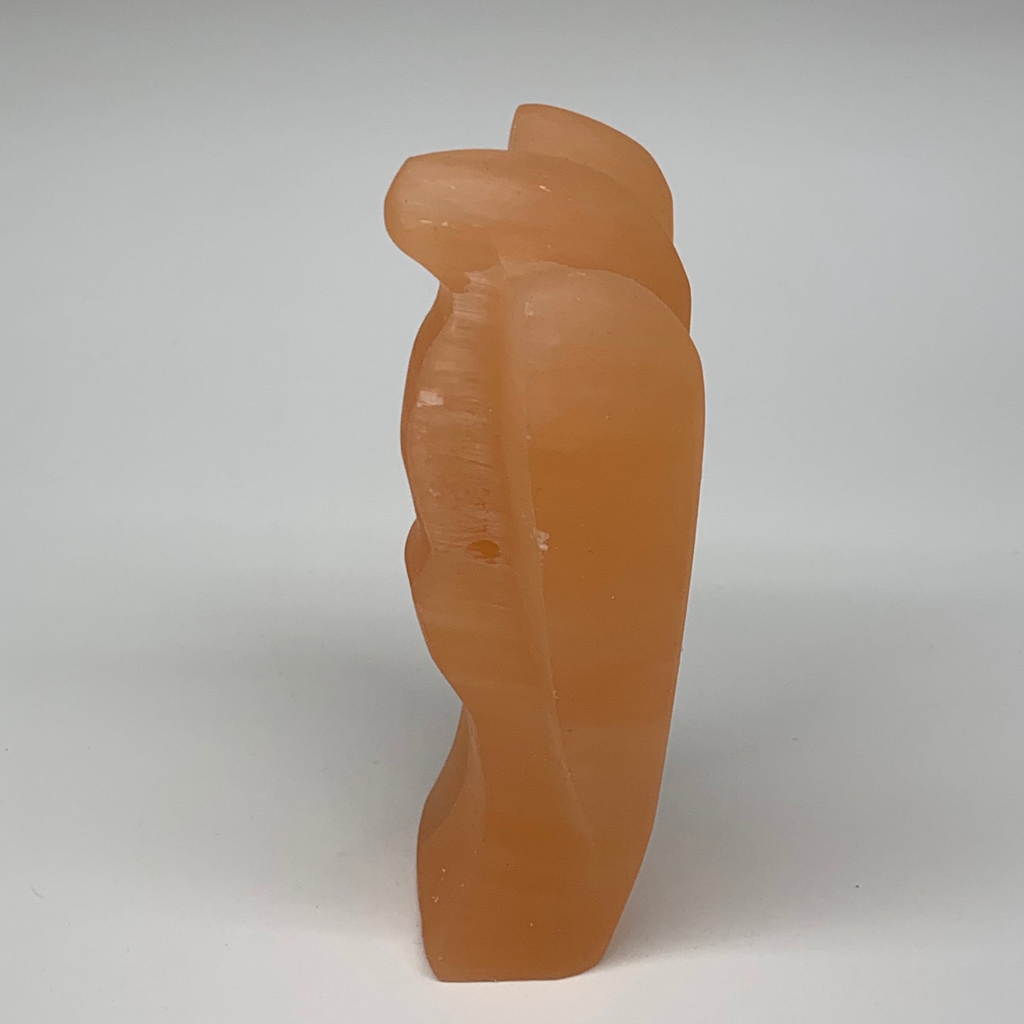 410g, 5"x3"x1.5"" Orange Selenite (Satin Spar) Angel Crystal @Morocco,B9405