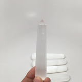 1pc Handmade White Selenite Crystal Obelisks Massage Healing @India, SW90 - watangem.com