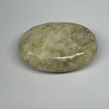 81.4g, 2.2"x1.6"x0.9", Natural Yellow Calcite Palm-Stone Crystal Polished Reiki,