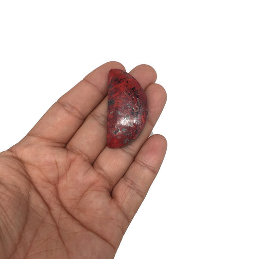 18.1g, 1.8"x 0.9" Sonora Sunset Chrysocolla Cuprite Cabochon from Mexico,SC107