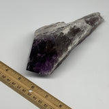 650g,7.5"x2.9"x2.3",Amethyst Point Polished Rough lower part from Brazil,B19112