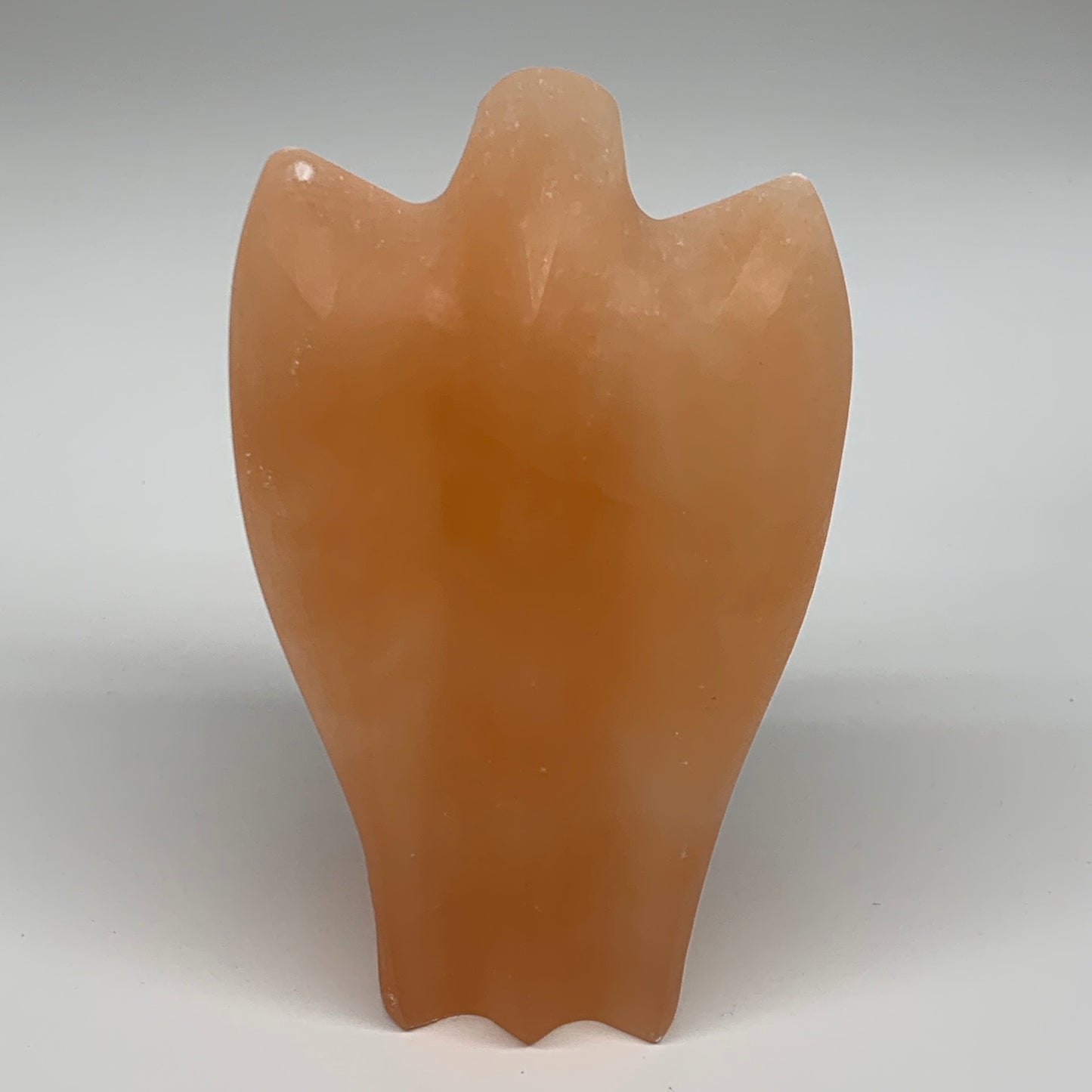 826g, 5.3"x3.4"x2.5" Orange Selenite (Satin Spar) Angel Crystal @Morocco,B9412