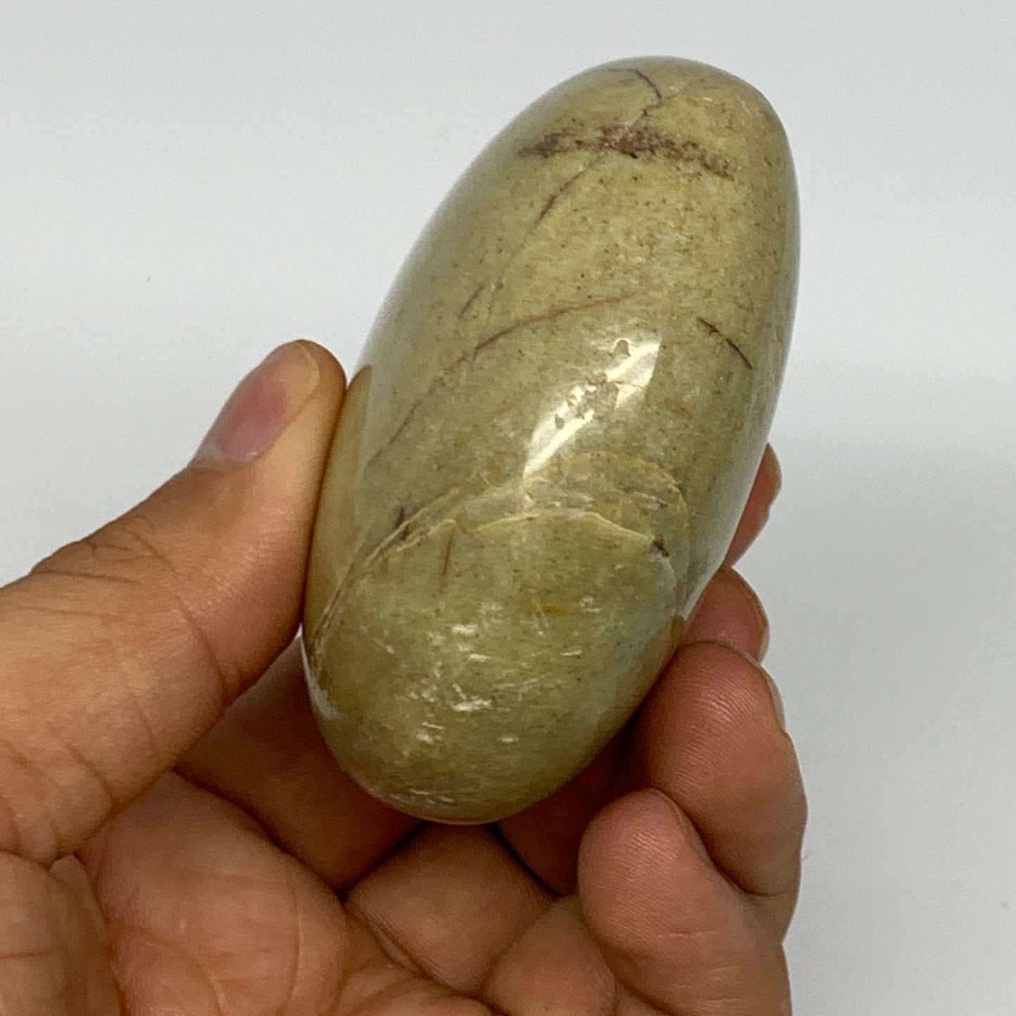 155.7g,2.4"x2.8"x1.3", Green Opal Heart Polished Gemstone @Madagascar, B17586