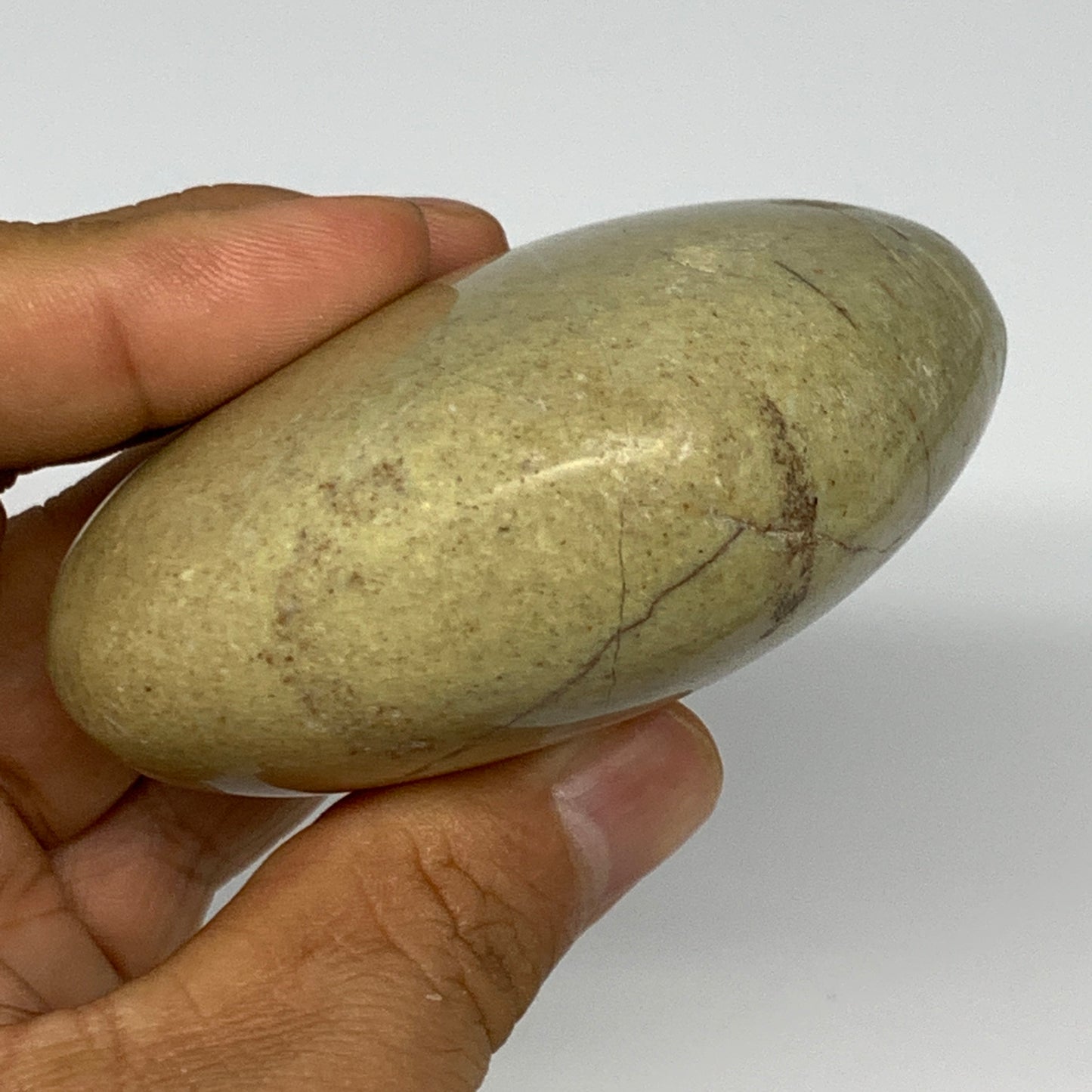 155.7g,2.4"x2.8"x1.3", Green Opal Heart Polished Gemstone @Madagascar, B17586