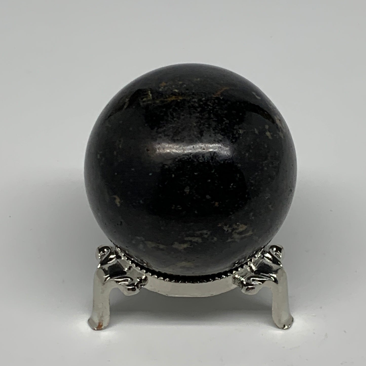 249.1g,2.1"(54mm), Natural Black Tourmaline Sphere Ball Gemstone @Brazil,B22393