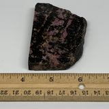 132g, 2"x2.8"x0.6", One face polished Rhodonite, One face semi polished, B15996
