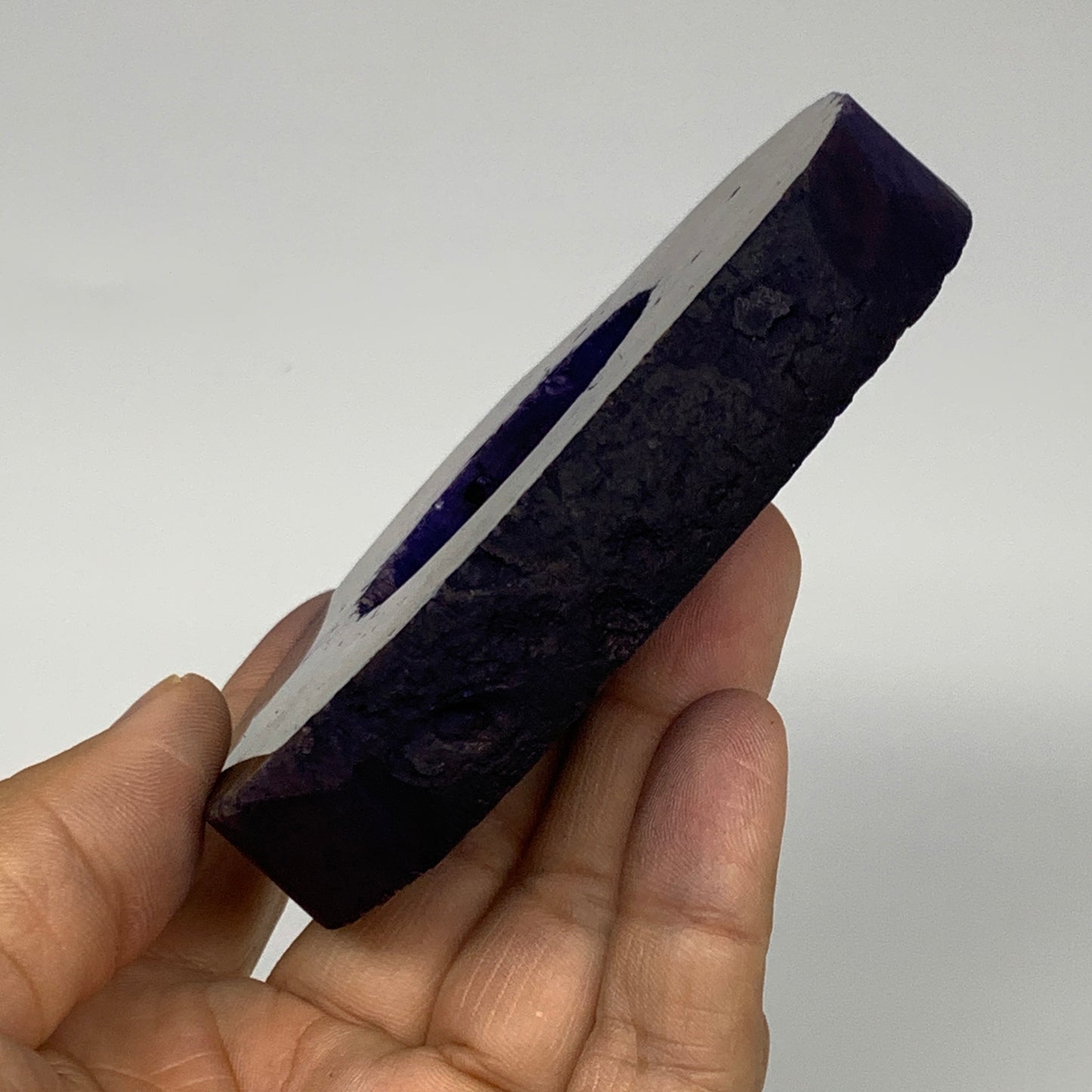 235.4g, 3.7"x3.5"x0.7", Dyed Agate Tea Light Candle Holder Crystal, B25558