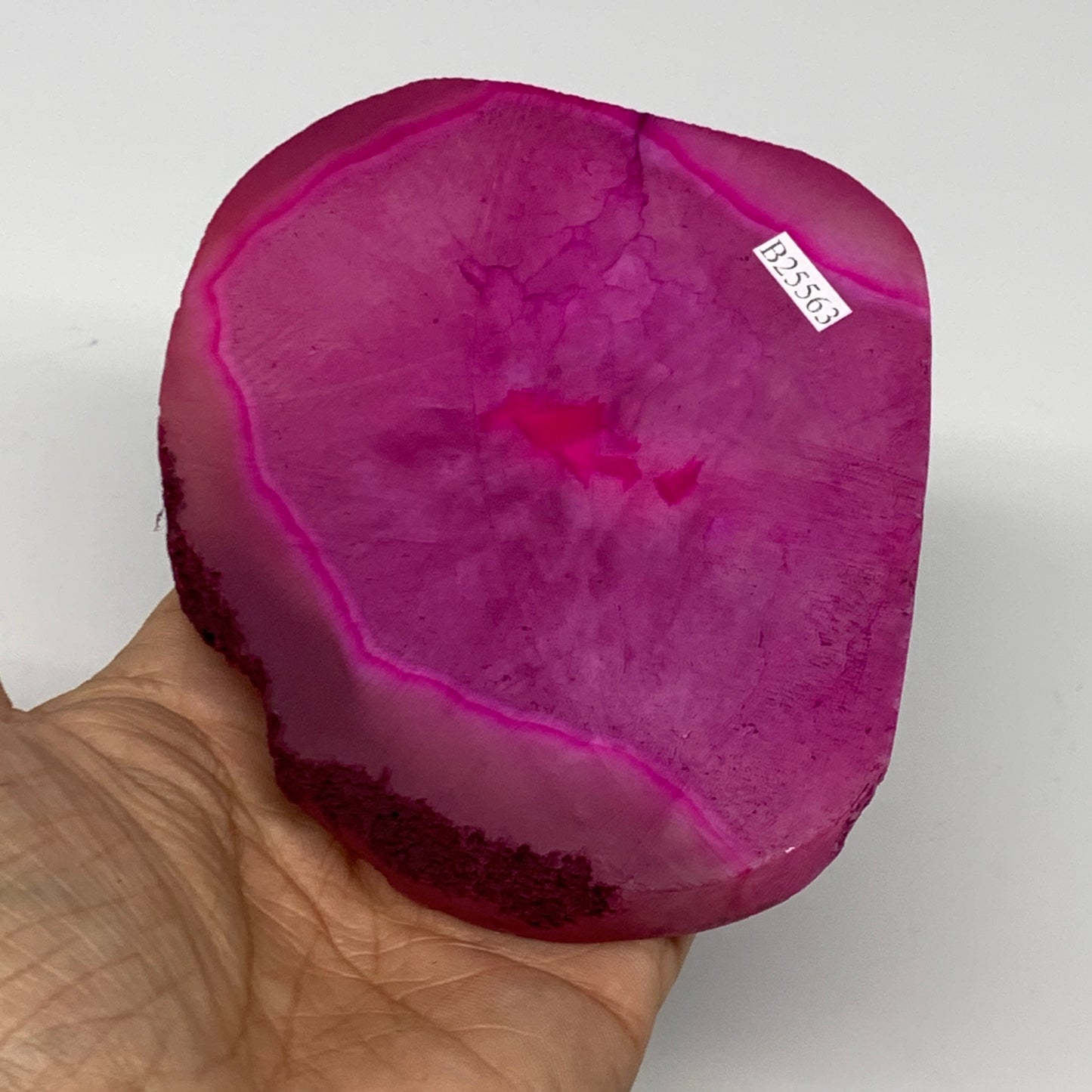 321.5g, 4.4"x3.8"x0.7", Dyed Agate Tea Light Candle Holder Crystal, B25563