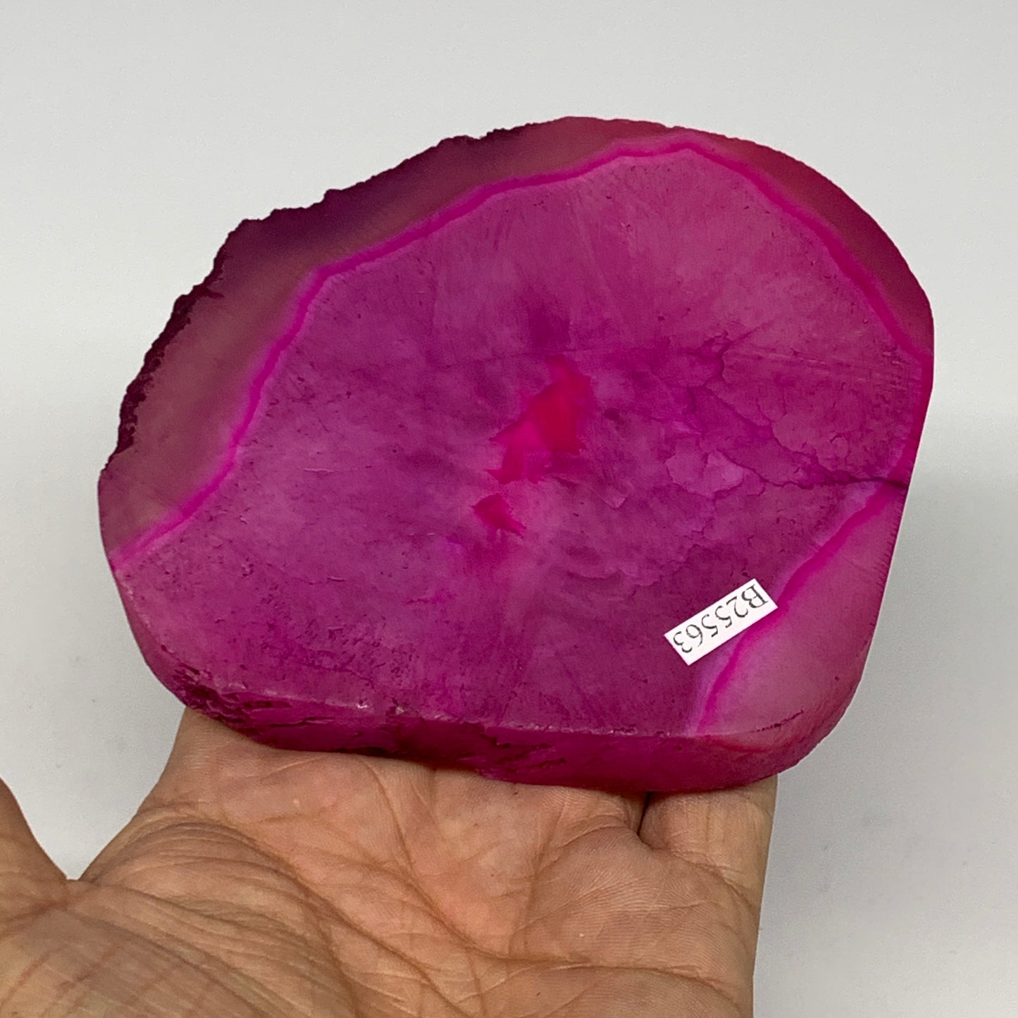 321.5g, 4.4"x3.8"x0.7", Dyed Agate Tea Light Candle Holder Crystal, B25563