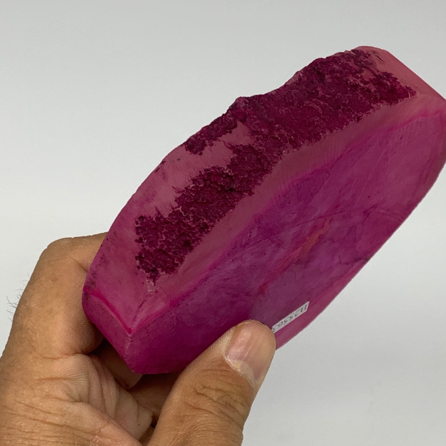 321.5g, 4.4"x3.8"x0.7", Dyed Agate Tea Light Candle Holder Crystal, B25563