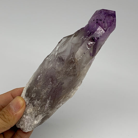 231.4g,6"x1.8"x1.4",Amethyst Point Polished Rough lower part from Brazil,B19122