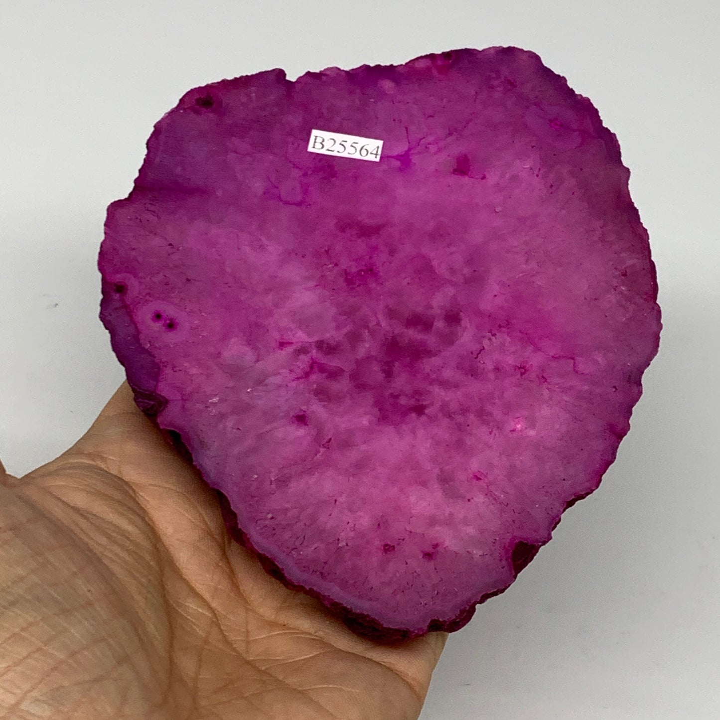 311.9g, 4.7"x4.1"x0.7", Dyed Agate Tea Light Candle Holder Crystal, B25564