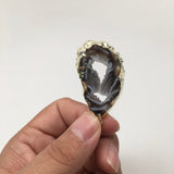 45 Cts Agate Druzy Slice Geode Gold Plated Pendant Handmade from Brazil,Bp877 - watangem.com