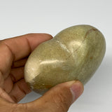 166.6g,2.4"x2.8"x1.4", Green Opal Heart Polished Gemstone @Madagascar, B17595