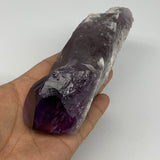 405.2g,6.7"x1.8"x1.5",Amethyst Point Polished Rough lower part from Brazil,B1912