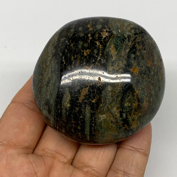 165.2g, 2.5"x2.4"x1.3" Ocean Jasper Palm-Stone Orbicular Jasper Reiki Energy,B15