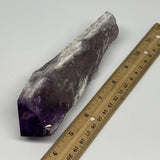 405.2g,6.7"x1.8"x1.5",Amethyst Point Polished Rough lower part from Brazil,B1912