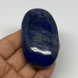 110.1g,2.8"x1.6"x0.9", Natural Lapis Lazuli Palm Stone from Afghanistan,B23175