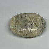 101.2g, 2.4"x1.8"x0.9", Natural Yellow Calcite Palm-Stone Crystal Polished Reiki