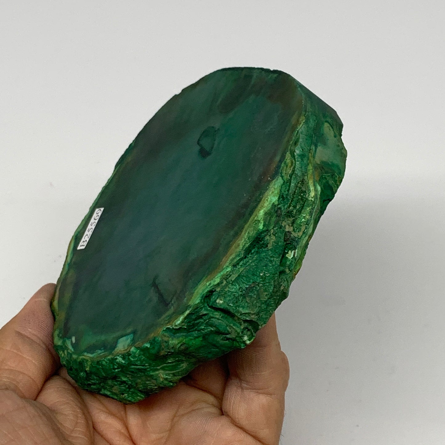 277.7g, 4.2"x3.8"x0.6", Dyed Agate Tea Light Candle Holder Crystal, B25569