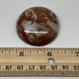 39.2g, 1.7"x0.5", Natural Untreated Red Shell Fossils Round Palms-tone, F1123