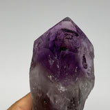 377.9g,7.8"x2.1"x1.5",Amethyst Point Polished Rough lower part from Brazil,B1912
