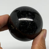180.5g,1.9"(48mm), Natural Black Tourmaline Sphere Ball Gemstone @Brazil,B22407