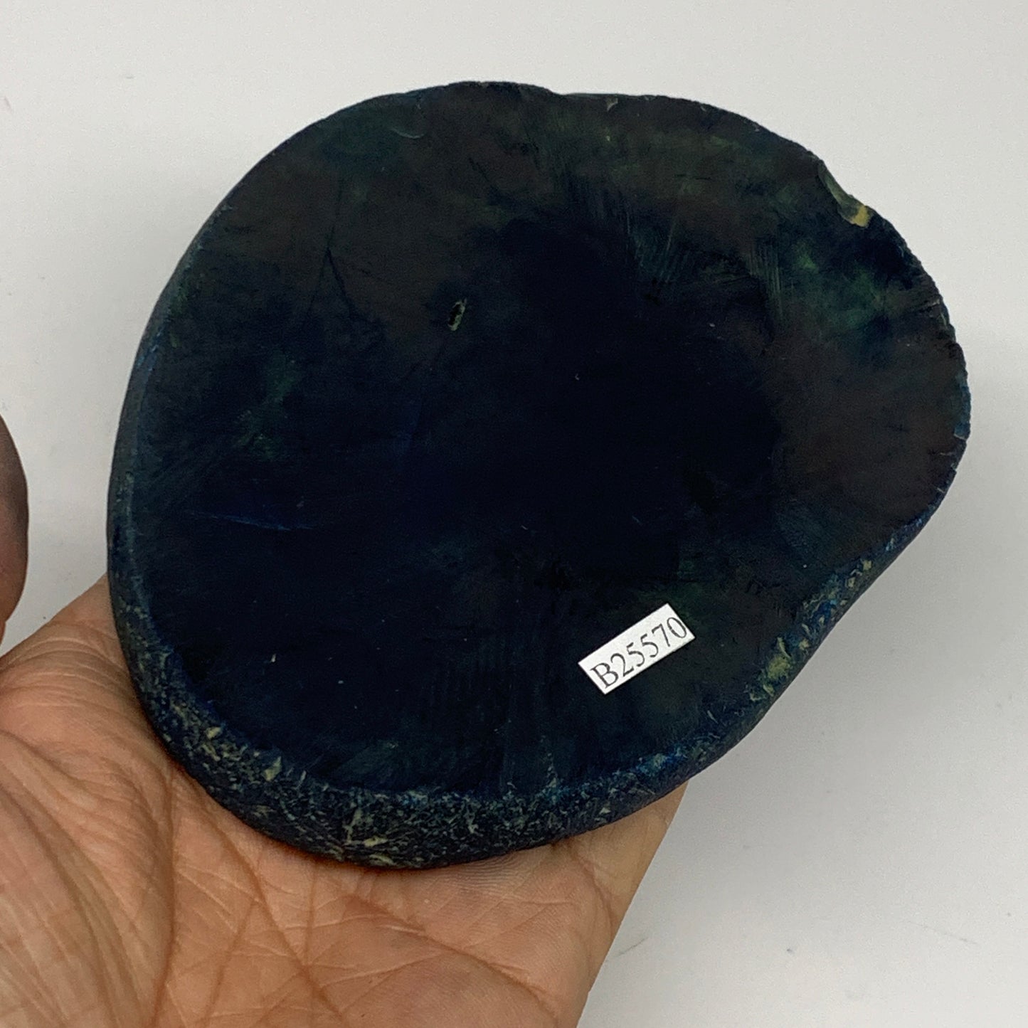 314.7g, 4.5"x3.7"x0.7", Dyed Agate Tea Light Candle Holder Crystal, B25570