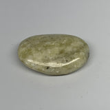 65.1g, 2.3"x1.5"x0.8", Natural Yellow Calcite Palm-Stone Crystal Polished Reiki,