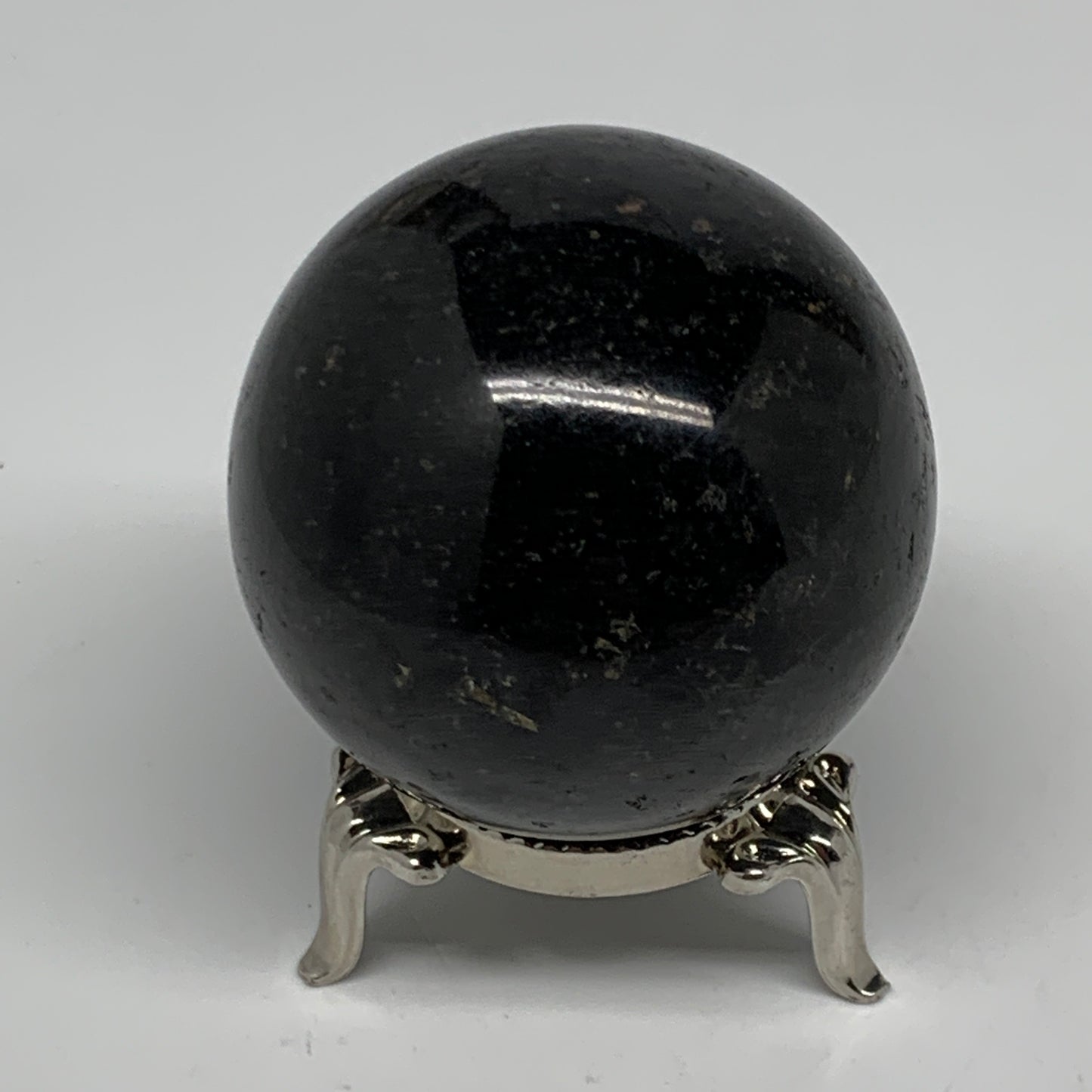 180.5g,1.9"(48mm), Natural Black Tourmaline Sphere Ball Gemstone @Brazil,B22407