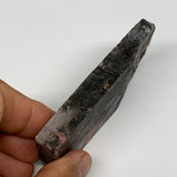 82g, 3.3"x1.7"x0.4", One face polished Rhodonite, One face semi polished, B16009