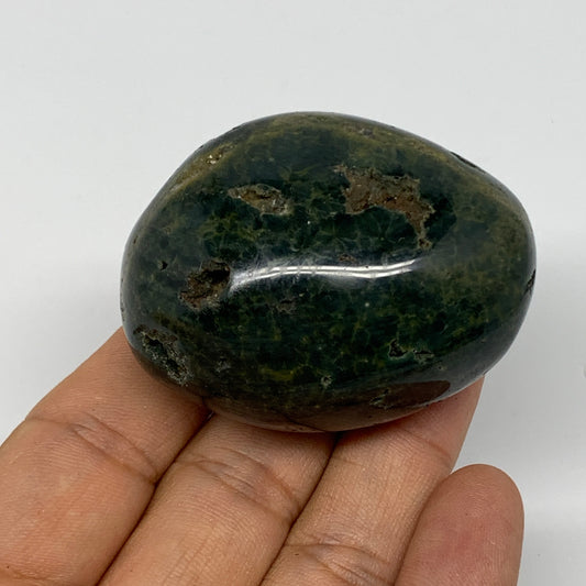 93.2g, 2.1"x1.6"x1.2"Ocean Jasper Palm-Stone Orbicular Jasper Reiki Energy,B1522