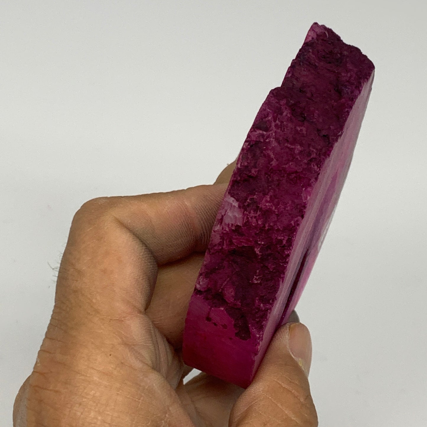 243.9g, 3.8"x3.5"x0.7", Dyed Agate Tea Light Candle Holder Crystal, B25571