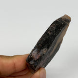 67.3g, 2.4"x2.3"x0.4", One face polished Rhodonite, One face semi polished, B160
