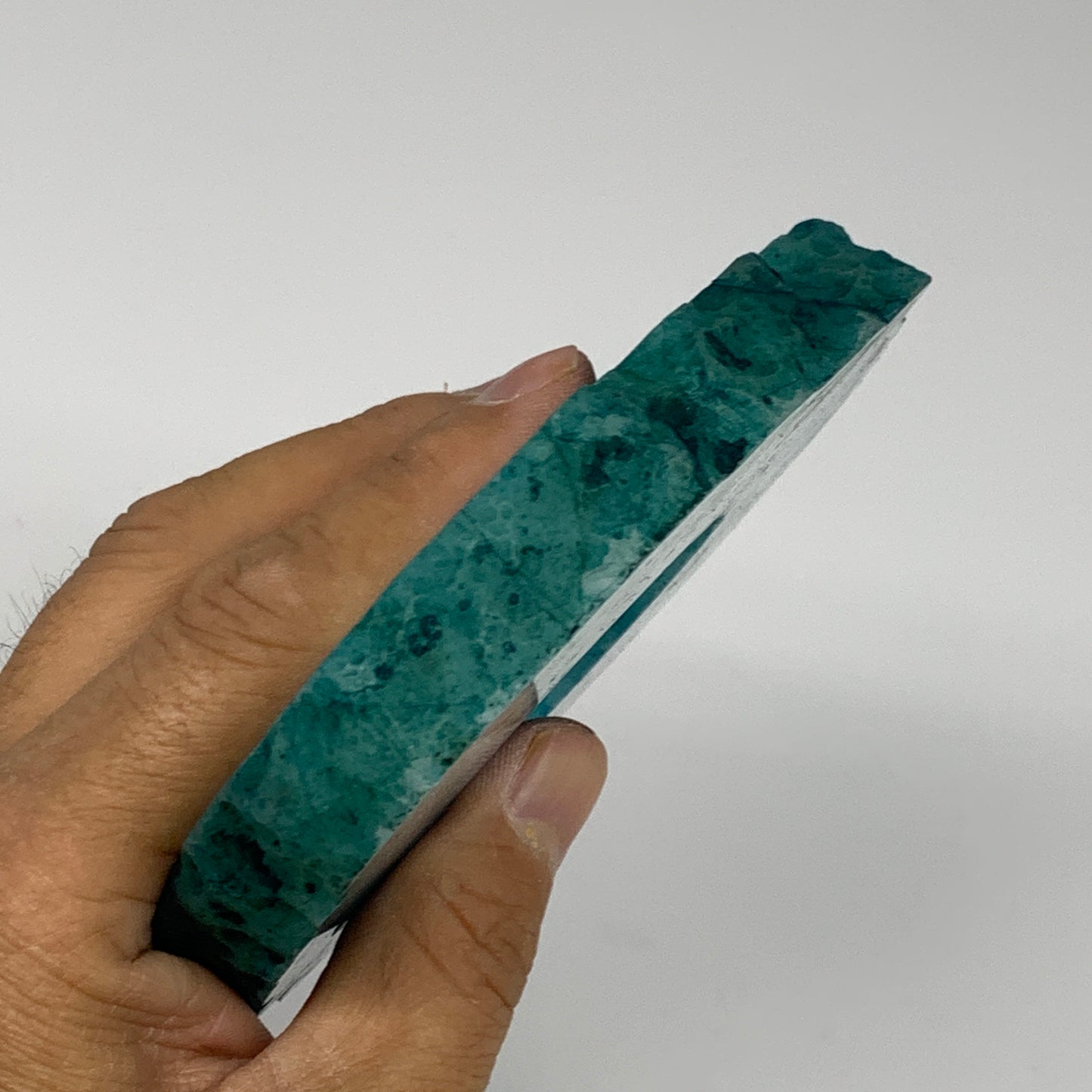 334.3g, 4.9"x4.4"x0.6", Dyed Agate Tea Light Candle Holder Crystal, B25573