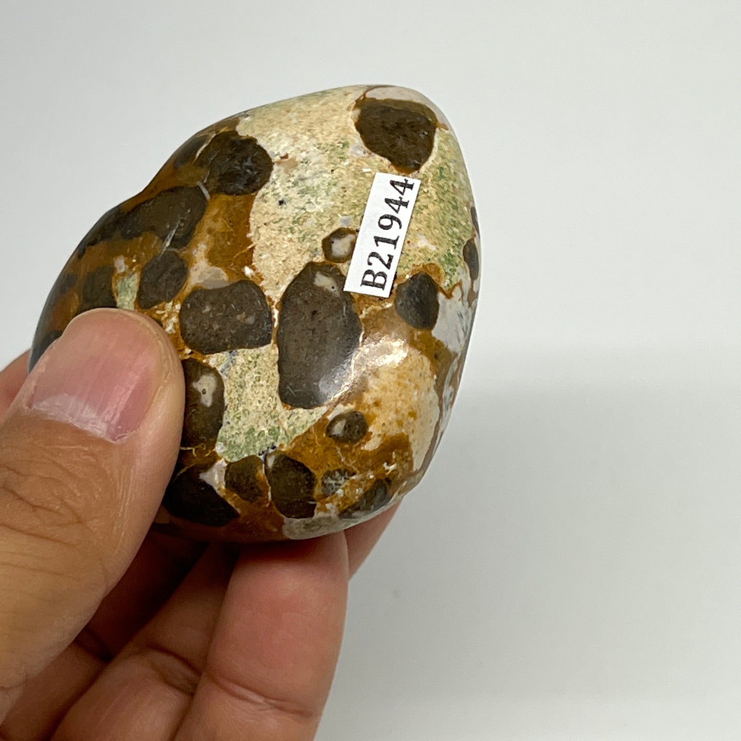 115g,2.2"x2.4"x1" Fruit Jasper Heart Polished Healing Home Decor, B21944